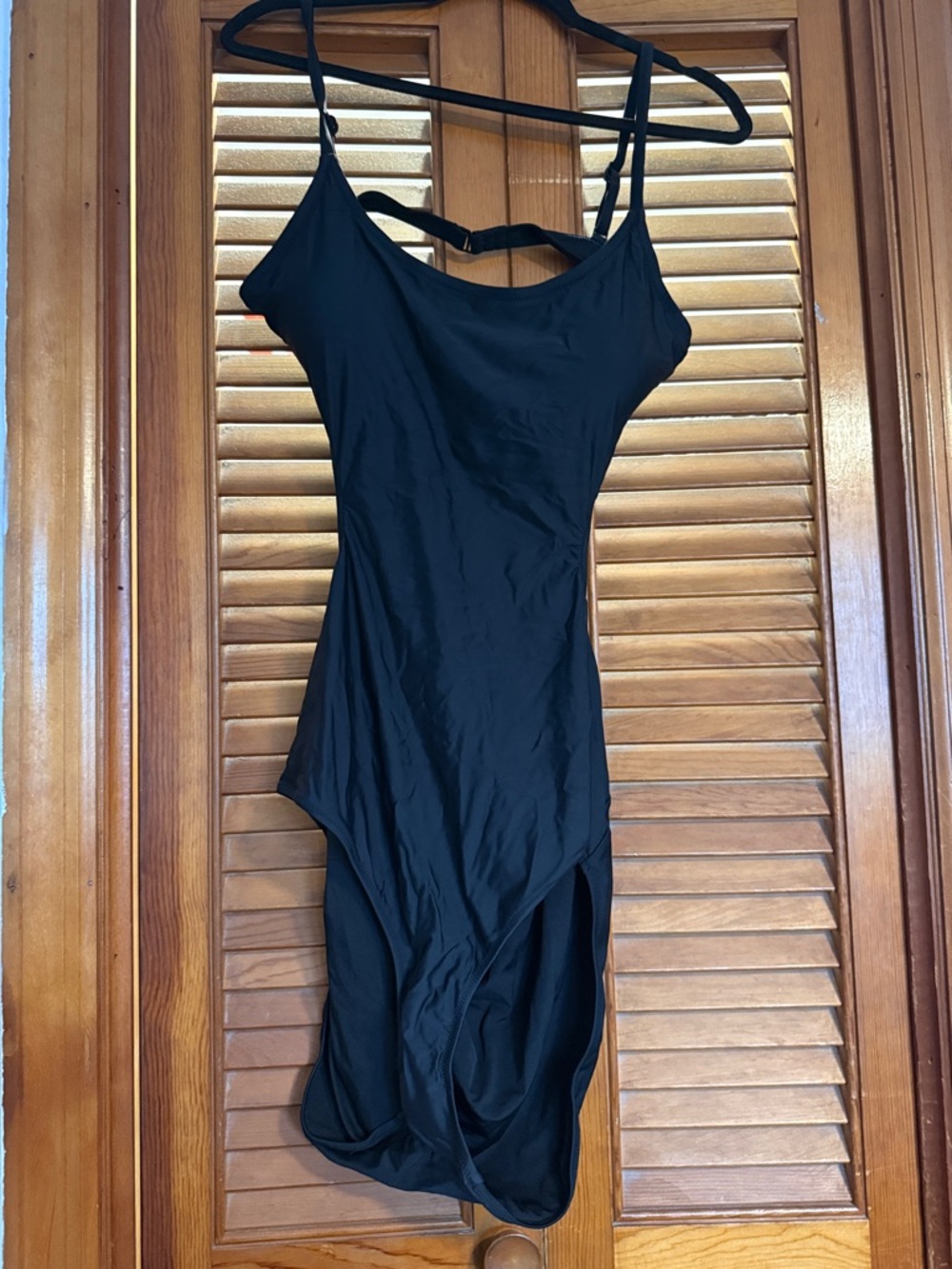 Black Women's bathing suit  with Adjustable Straps